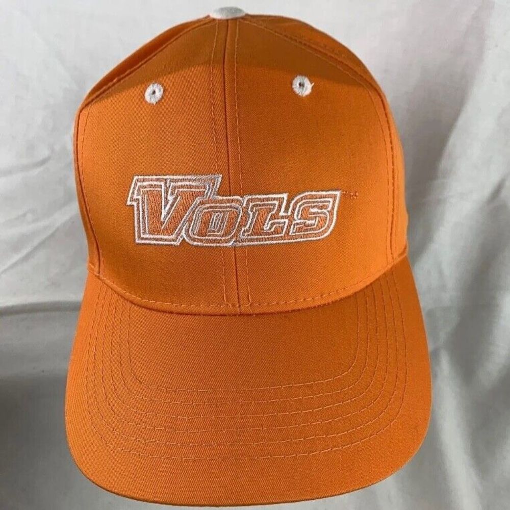 Vintage Tennessee Volunteers VOLS Hat Orange Strapback Cap Captivating Headgear